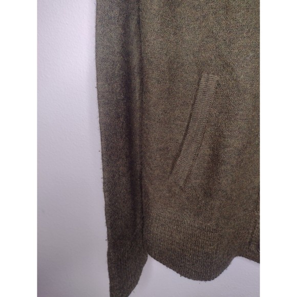 Smartwool Sweater Mens Cardigan Sweater Medium Green Zip Up Collar Outdoor A4 - Picture 2 of 8